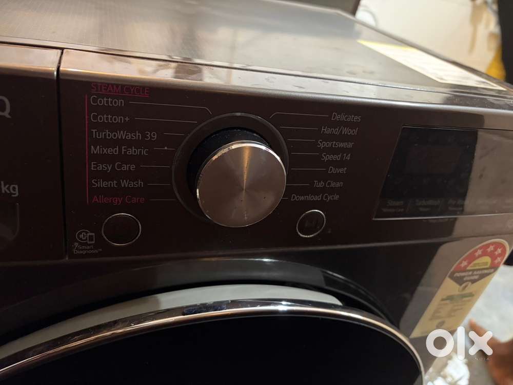 LG front load washing machine 9k