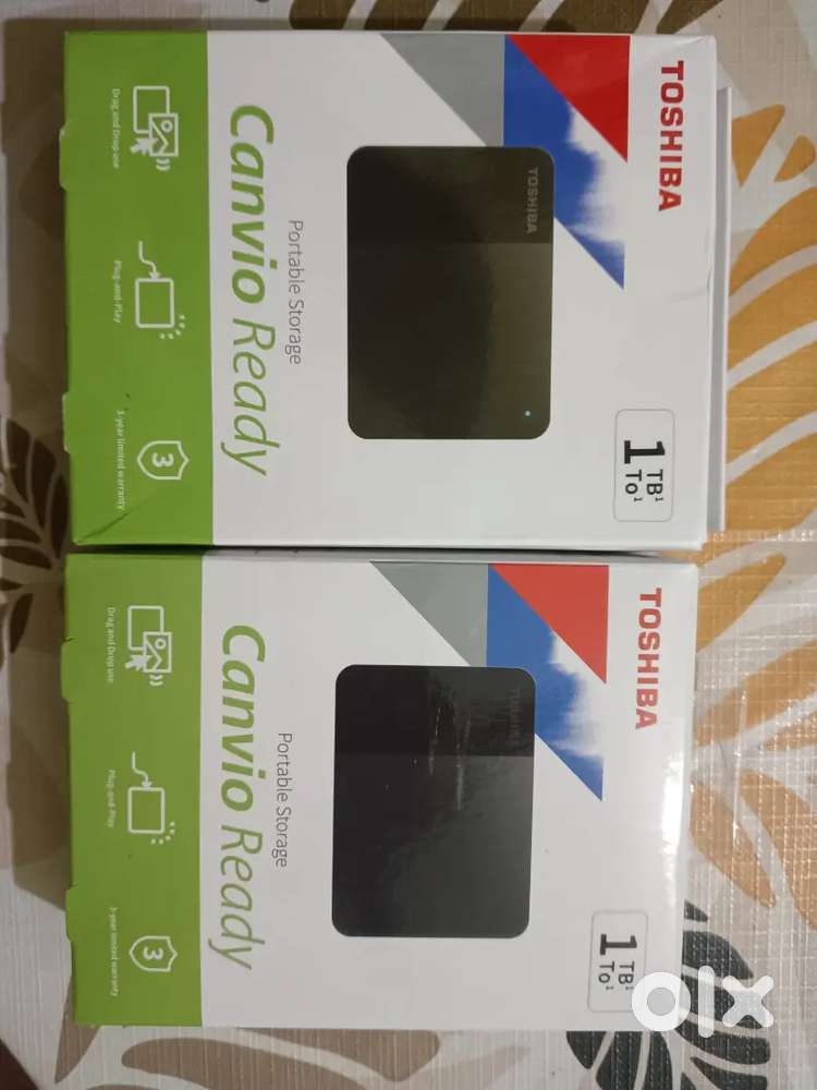 2 Pieces External Hard Disk of 1 TB each