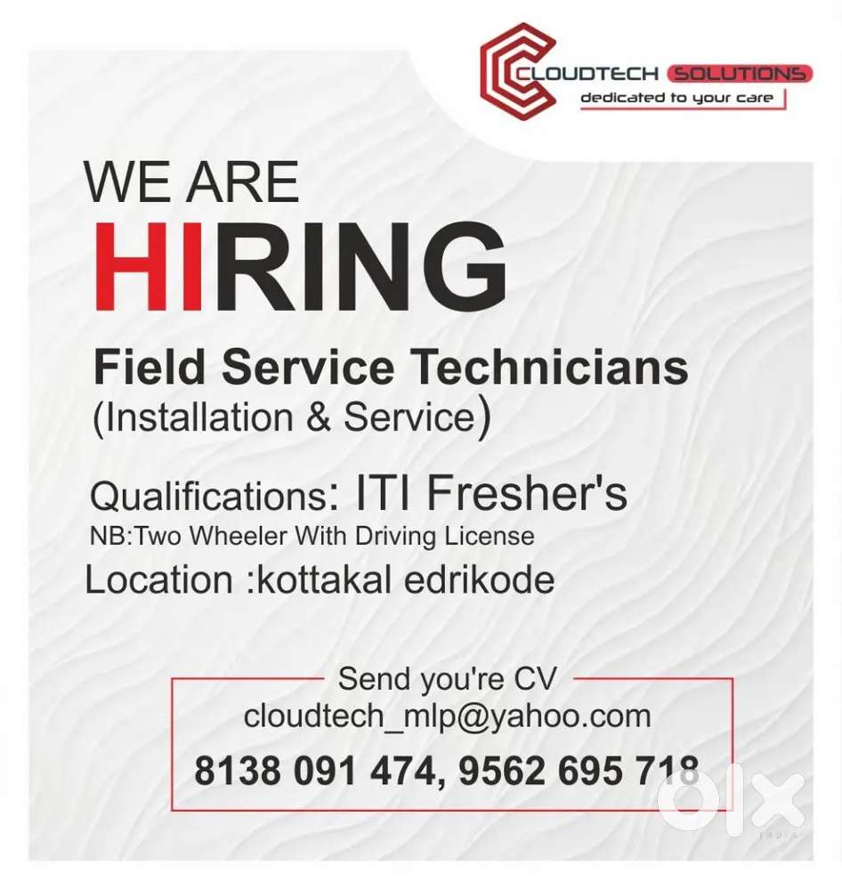 Authorised service centre filed work