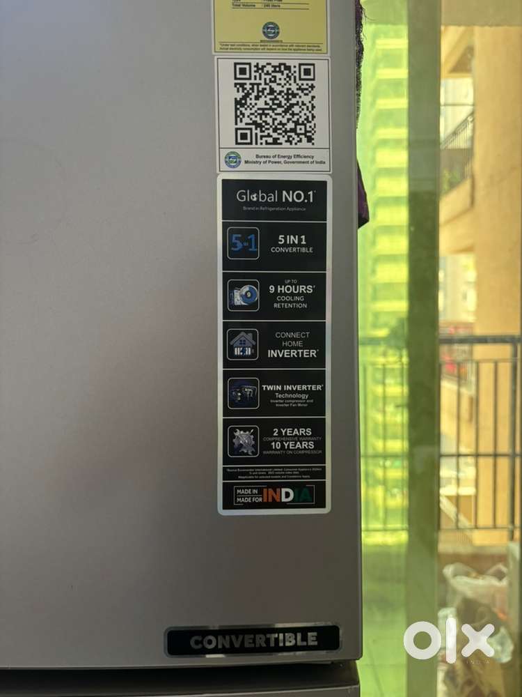 Haier Double Door Refrigerator 5 In 1 Convertible (Inverter)