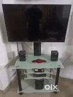 Stylish glass Led Tv stand