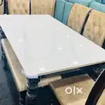 DINING TABLE WITH MARLBE 6 CHAIRS PREMIUM QUALITY AT STARF FURNITURE