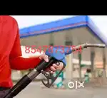 Petrol pump filling staff