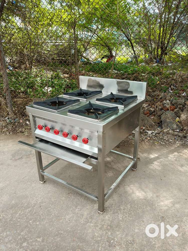 Stainless steel continental stove