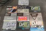 audio  tape  cassette dat  minidisc  spool sealed and 8 track tape
