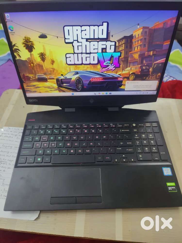 Hp omen i7 9th gen 12gb Ram 512gb ssd 1650 graphics card