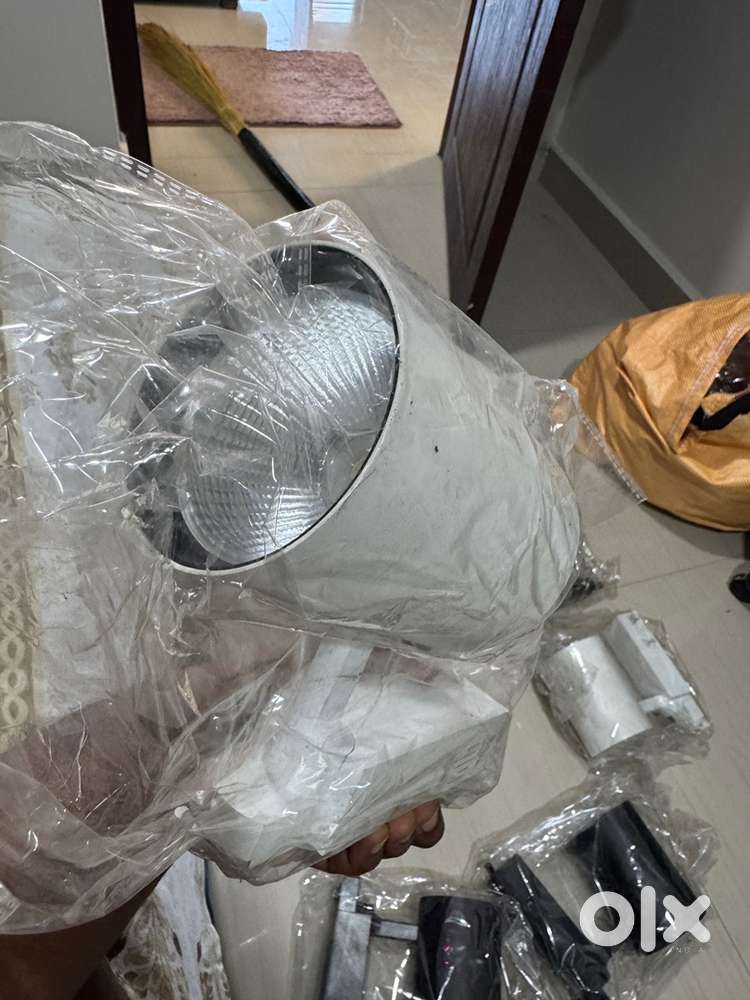 Sofa, computer table and roof lights