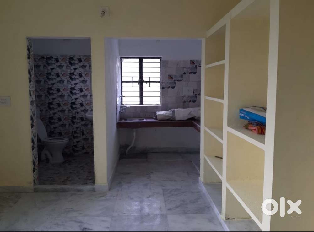 Single room kitchen and bathroom with balcony