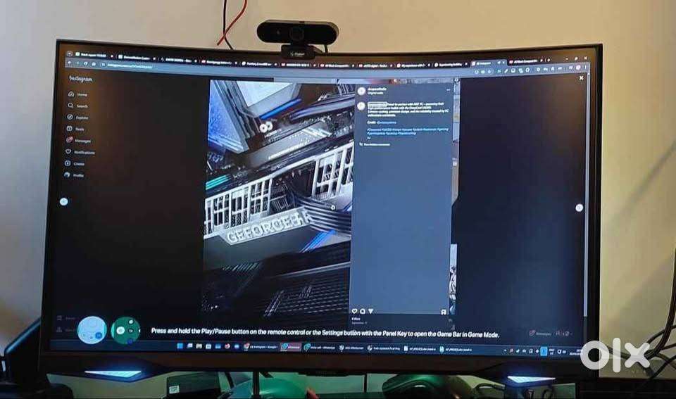 Samsung Odyssey G6 27 in 240HZ 1440p 2k Gaming Monitor