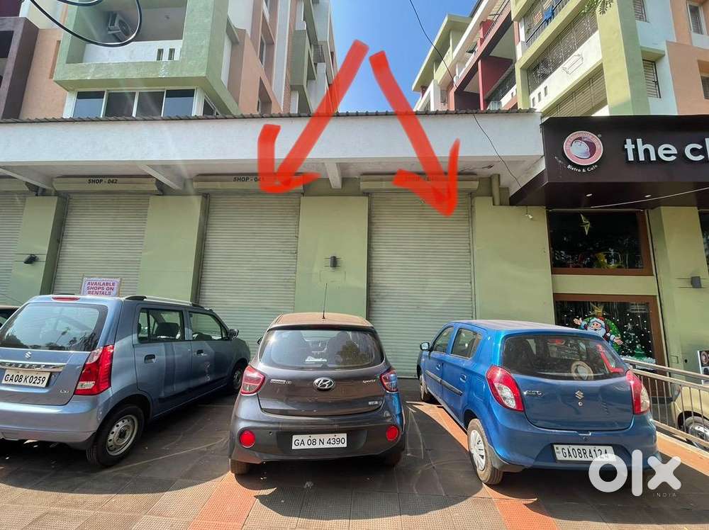 Double Height shops of rent in borda in prime location