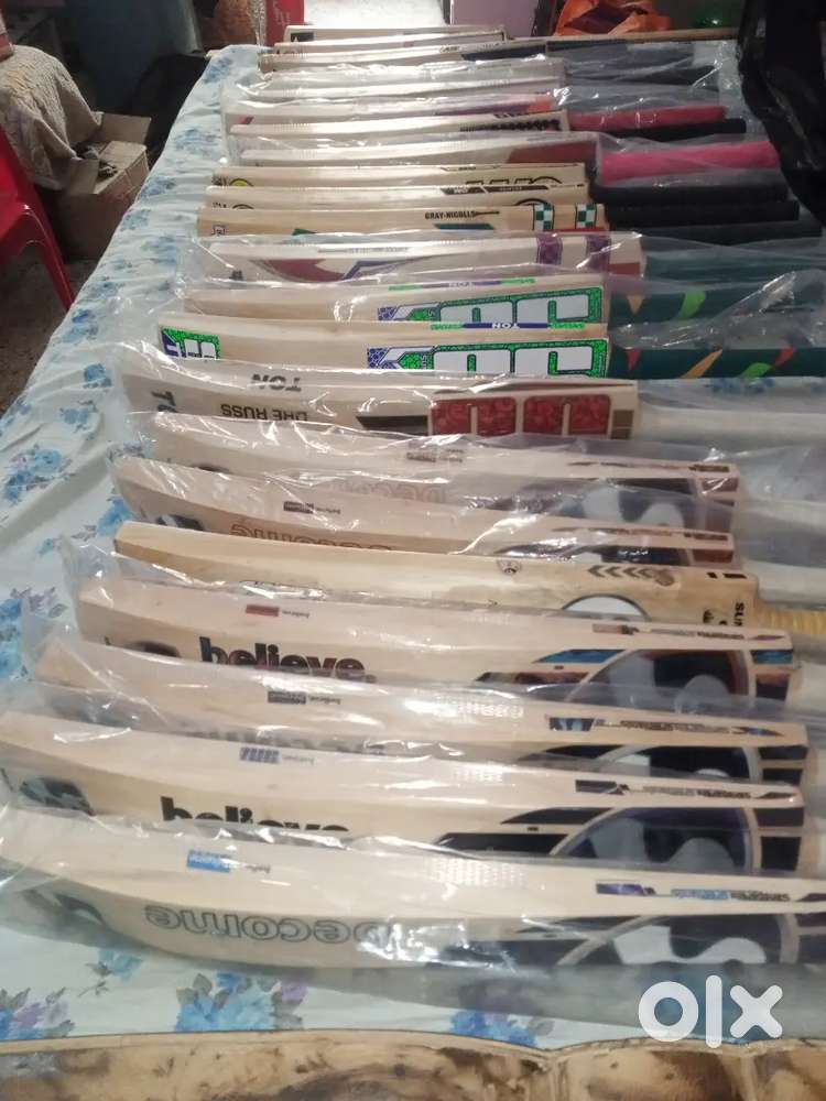 All brands Cricket English and Kashmir willow bats available @ 50% Dis
