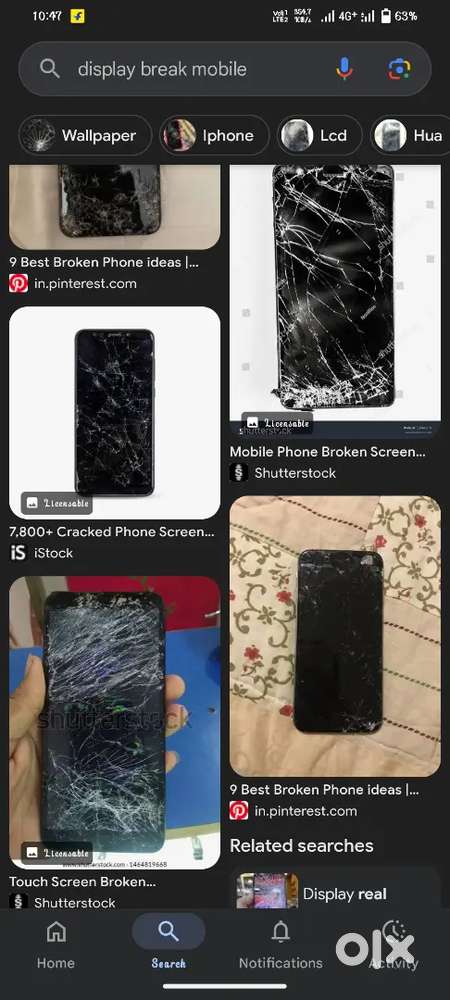 Any display Broken mobiles buying