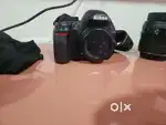 Nikon dslr camera with 3 different lenses