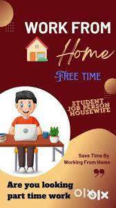 Online / Offline work as Part time / Full time Jobs