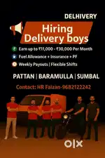 Required Delivery boys