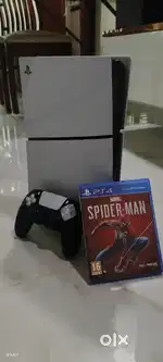 PS-5 ,console, spider man game disc