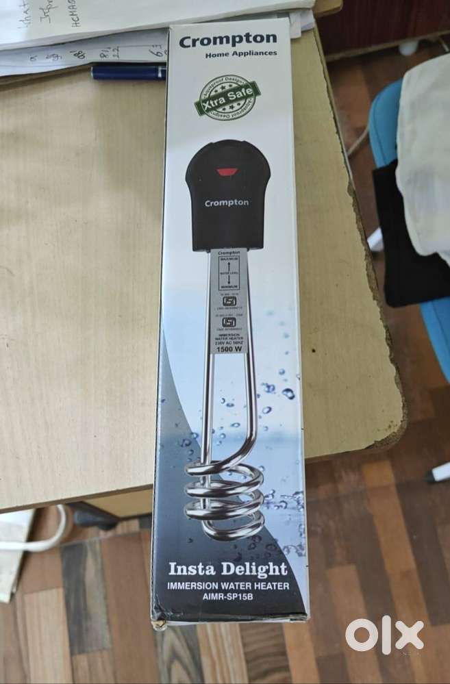 CROMPTON WATER HEATER 1500W WITH TWO YEARS WARRANTY NEW PRODUCT