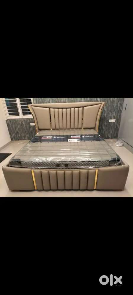 New model bed king size full lining bed
