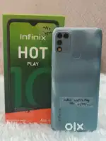 Infinix Hot play 4/64GB with box & charger in good condition