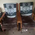 Visitors Chairs  wood( 2 nos) teak wood