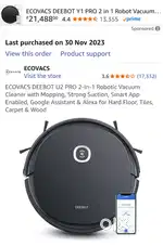 Robotic Vaccum cleaner and mopping