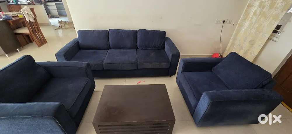 3+1+1 sofa with centre table in mint condition