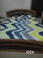 king size bed and diwan and office table chair