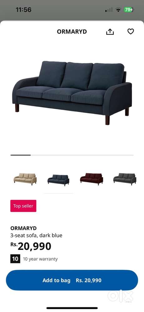 Ormaryd 3 seater Ikea Sofa