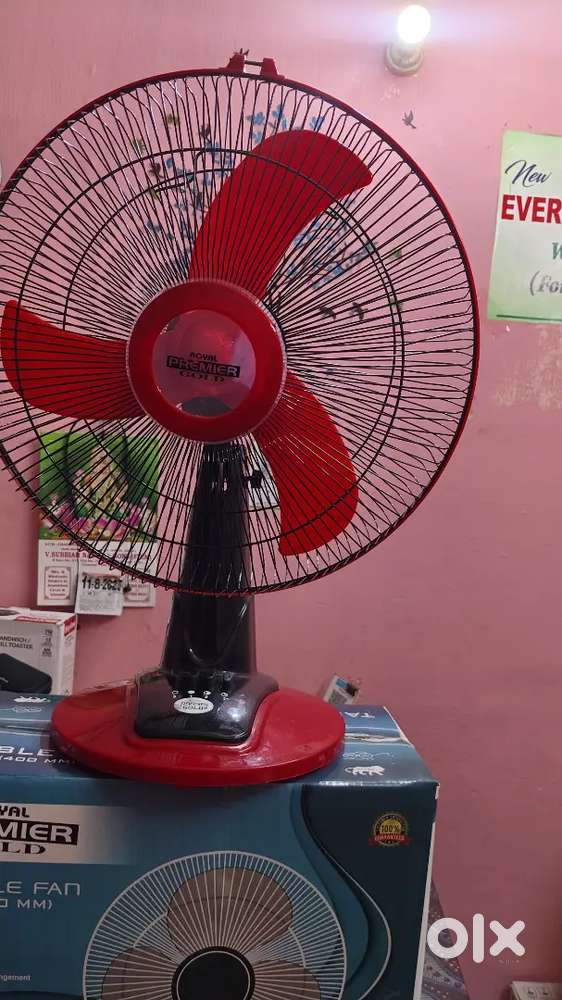 Premier gold table fan high speed new pcs 2100 rpm