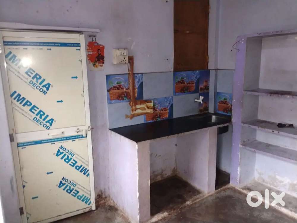 Single Room with attached letbath, kitchen platform, remote fan