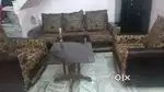 5 seater sofa with table in good condition.