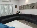 Sofa set in black colour