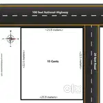 15 Cents Commercial Land near KULAI.