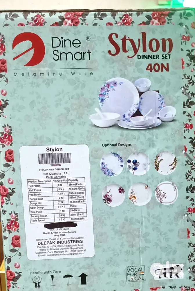 Stylon ( Dine smart ) 40 pieces complete Dinner Set Brand New