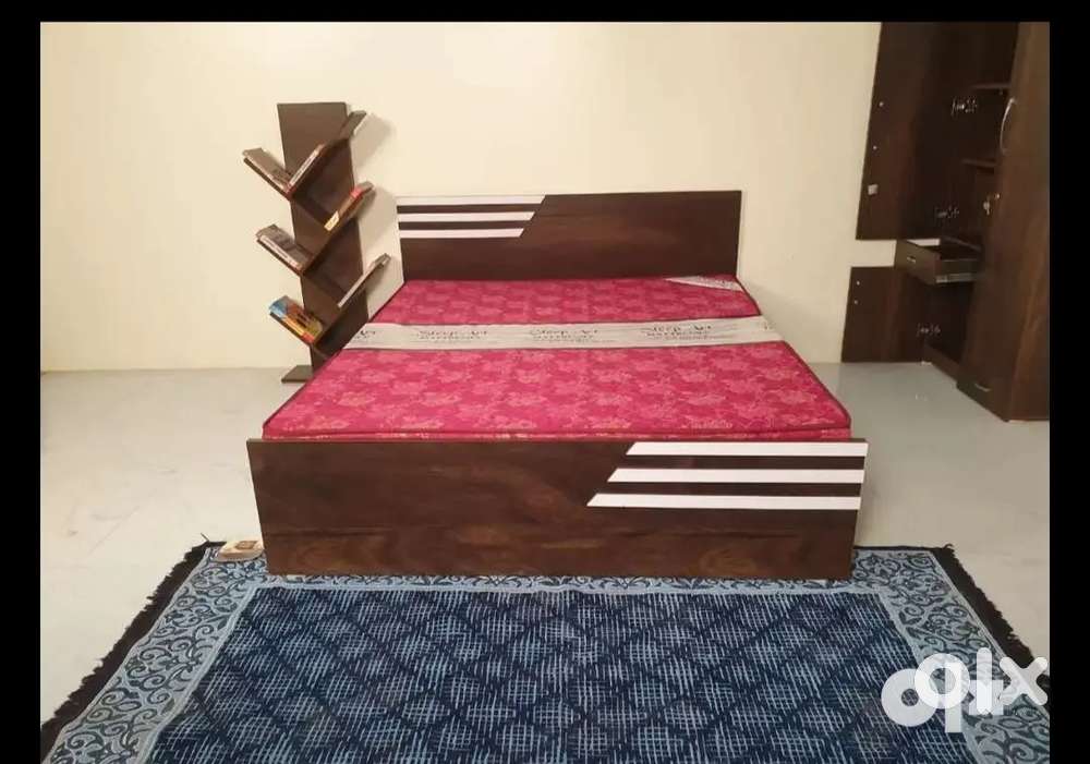 Bed wooden bed premium bed Queen size bed 5x6 bed brand new A+Quality