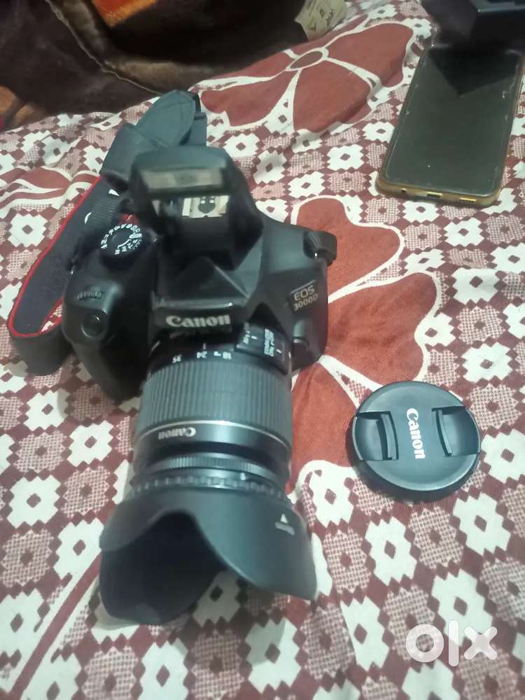 Canon EOS 3000D DSLR Camera 1 Body, 18-55 mm Lens (Black)