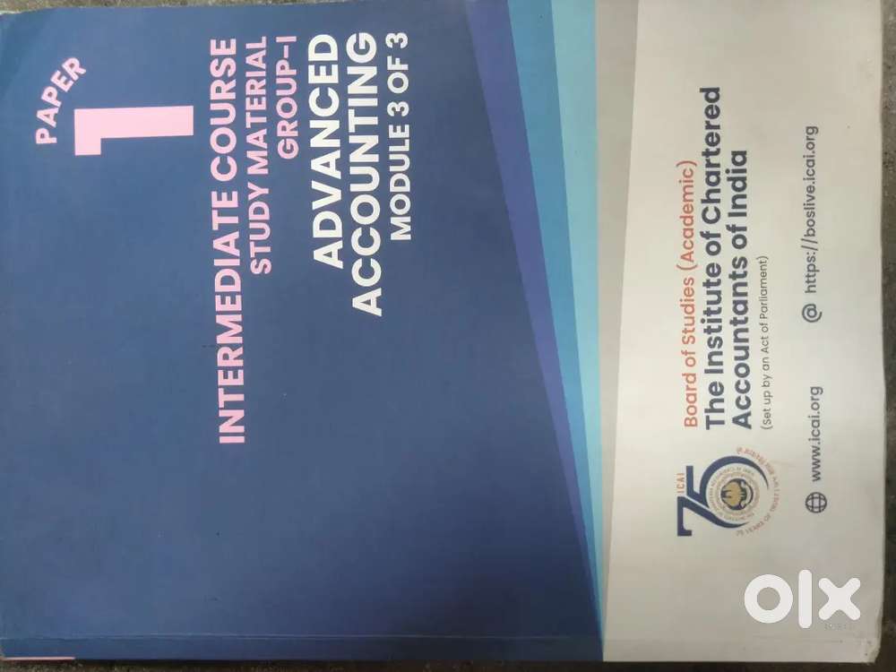 INTERMEDIATE COURSE Advanced Accounting module 3of 3