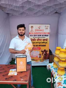 Gir cow milk marketing part time job morning and evening