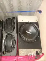 4 channel eplifire and car audio Bass speaker set