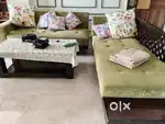 Sofa set with table