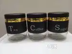 Brand New Tea, Coffee, Sugar Container Set