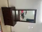 Dressing table with shelves