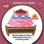 Beds - Wooden Cot Bed, Mattresses Beds, all Furniture available sales