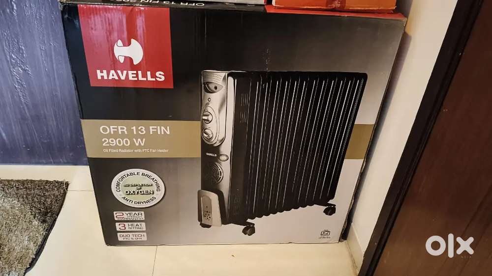 Havells 1yr Old Oil Heater Brand New with Packing All items