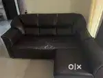 Leather Sofa, 3 seater + 1