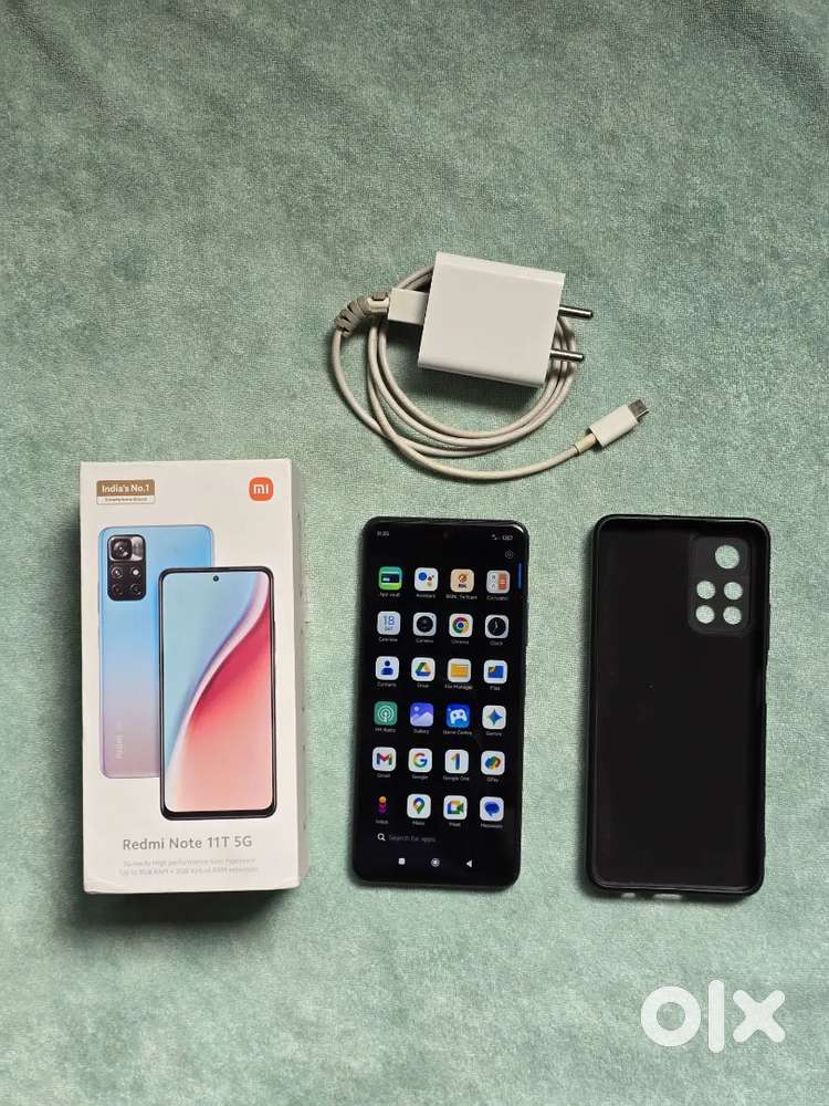 Redmi Note 11T 5G (128GB) Box with Original charger
