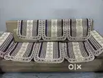 Stylish Sofa with Patterned Covers 3+2