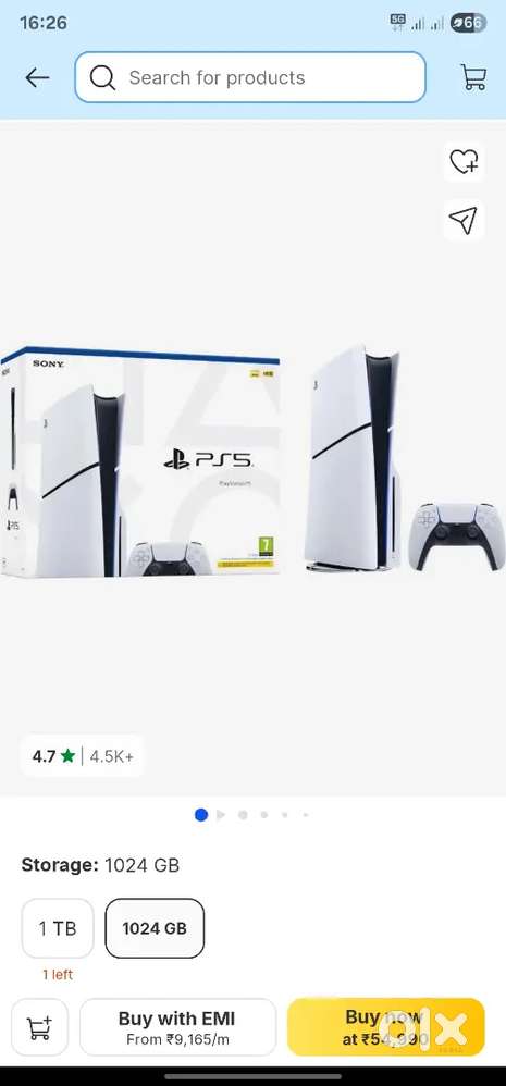 Ps5 slim disc 1tb extra one controller sony bill