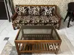 Three+two single seater with large settie sofa set is available