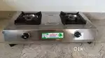 Gas Stove 2 Burner Stainless Steel in Good working condition
